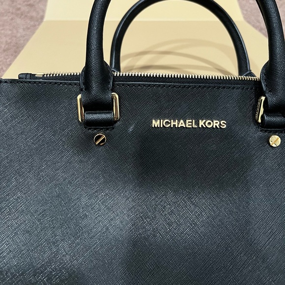 Michael Kors Sutton Leather Satchel - Picture 3 of 5